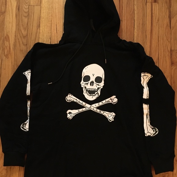 vlone bones hoodie